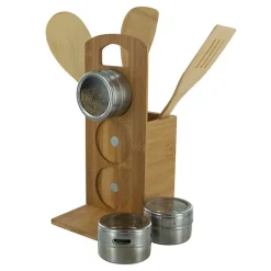 Porte ustensiles et épices en bambou Cook