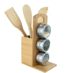 Porte ustensiles et épices en bambou Cook