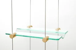 Porte-bouteille de vin suspendues Kit 6 bouteilles Chrome