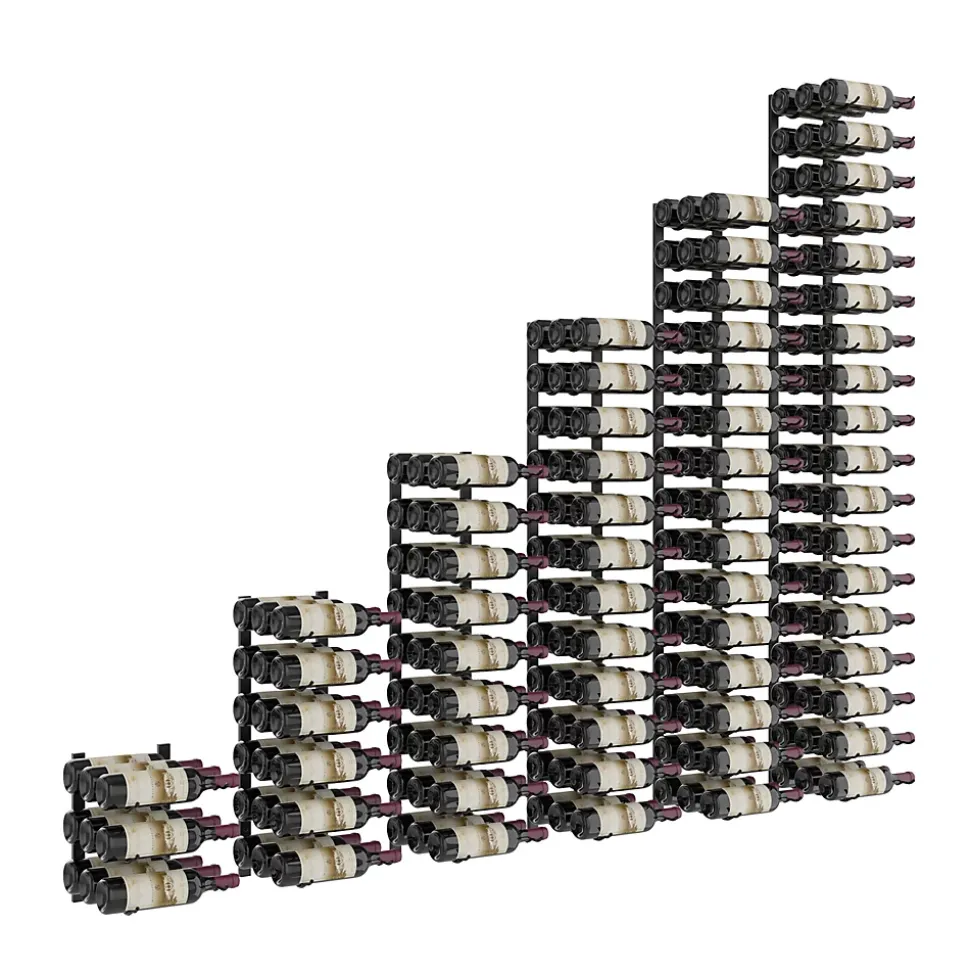 Porte-Bouteille kit mural pour 189 bouteilles noir