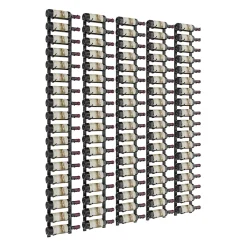 Porte-Bouteille kit mural pour 90 bouteilles noir