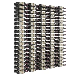 Porte-Bouteille kit mural pour 270 bouteilles Nickel brossé