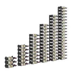 Porte-Bouteille kit mural pour 126 bouteilles noir