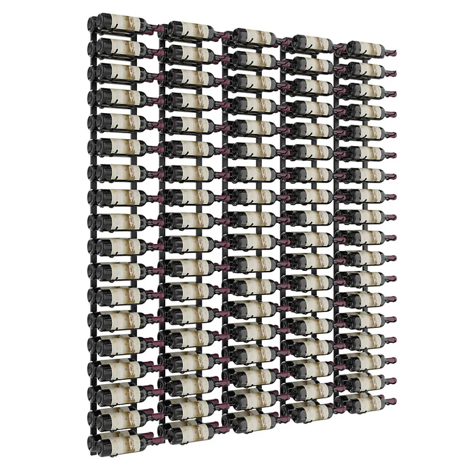 Porte-Bouteille kit mural pour 180 bouteilles noir