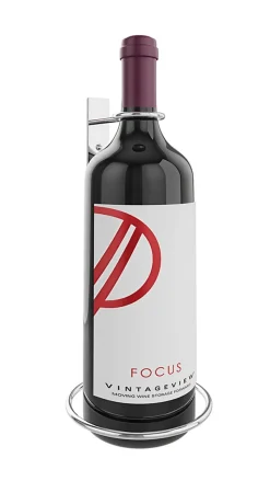 Porte-bouteille vertical pour un magnum de vin Chrome