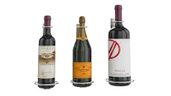 Porte-bouteille vertical pour un magnum de vin Chrome