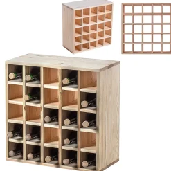 Porte-bouteilles KADAX Chess naturel K11375