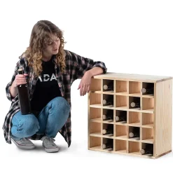 Porte-bouteilles KADAX Chess naturel K11375