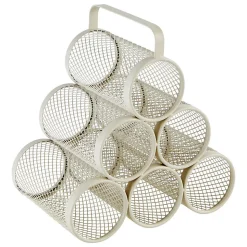 Porte-bouteilles Mayaj 6 compartiments en métal beige - Beige- 5five