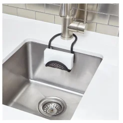 Porte-éponge en plastique souple Sling noir