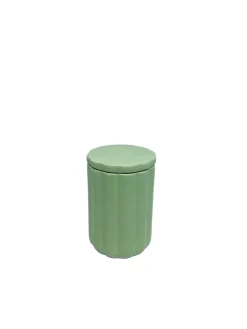 Pot en céramique Ornami vert avec couvercle 1,5 L