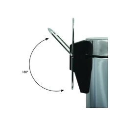 Poubelle à pédale de cuisine Inox Miroir 30L Inox MSV