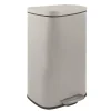 Poubelle à pédale de cuisine Acier AKIRA 30L Taupe mat Spirella