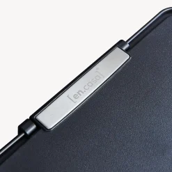 Poubelle à capteur Venna acier 72 L noir en.casa