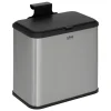 Poubelle à compost en inox 5L - Noir- 5five