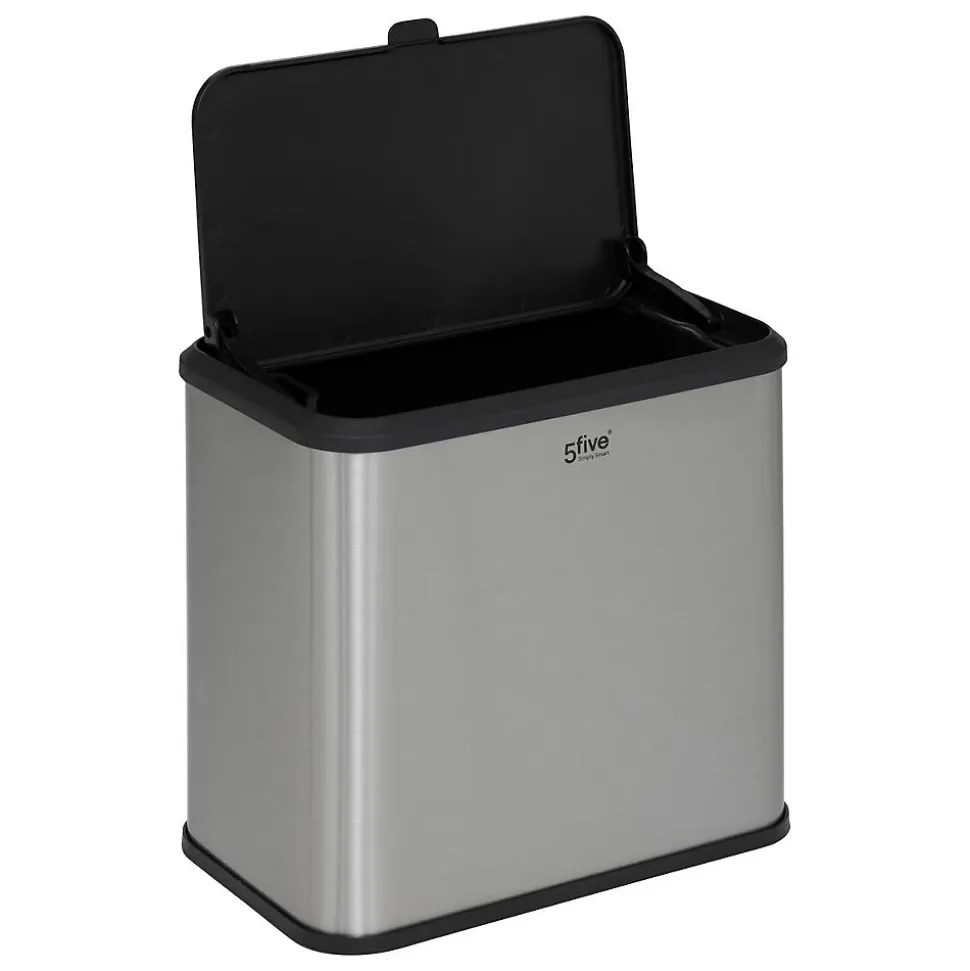 Poubelle à compost en inox 5L - Noir- 5five