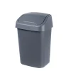 Poubelle à couvercle basculant style moderne 25 litres - Gris