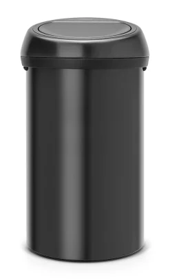 Poubelle à couvercle basculant Brabantia Touch Bin 60 L noir