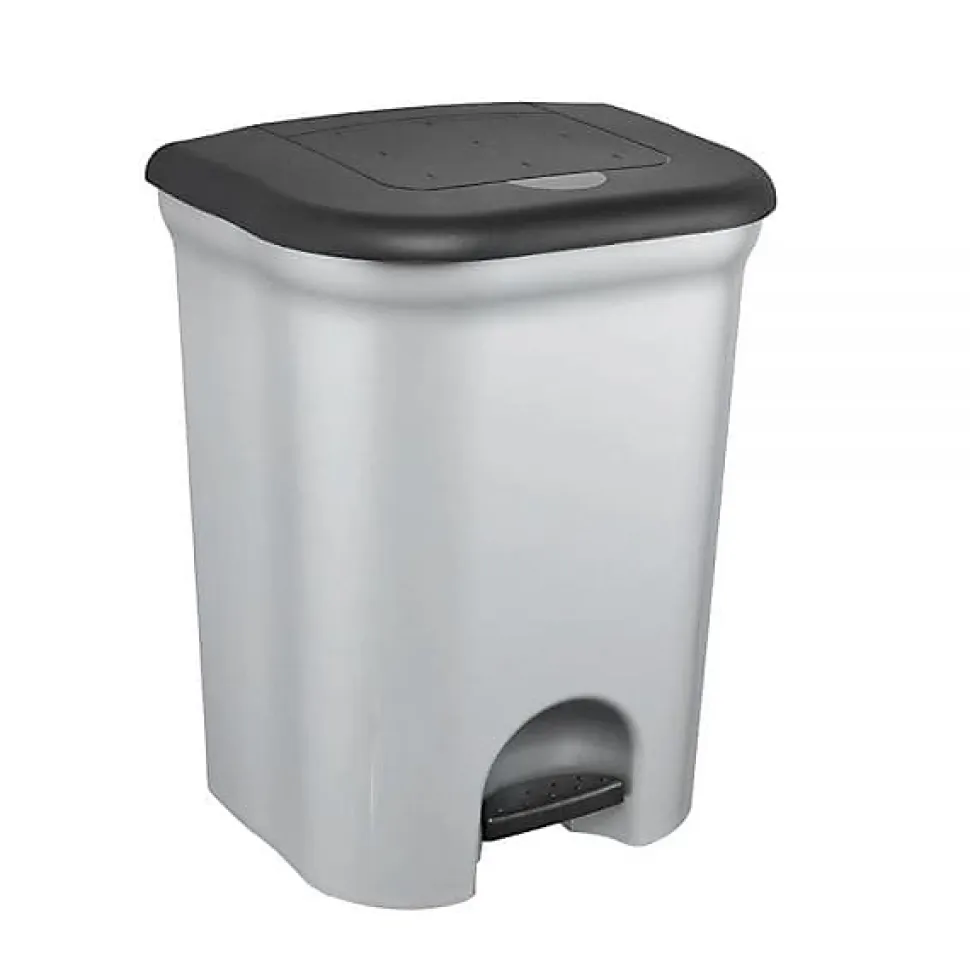 Poubelle à pédale 2 bacs pour tri 2 x 11 litres