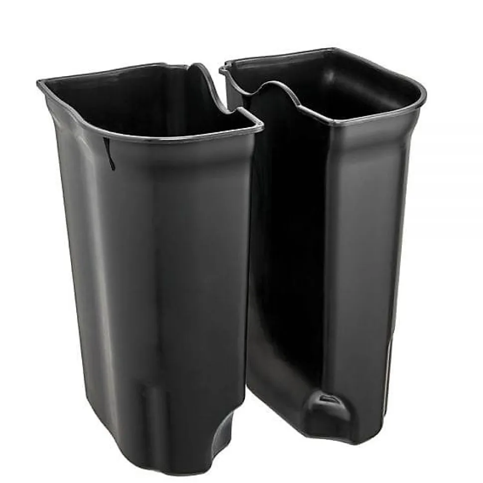 Poubelle à pédale 2 bacs pour tri 2 x 11 litres