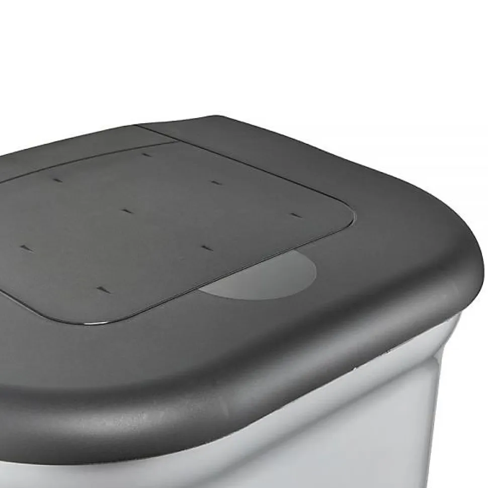 Poubelle à pédale 2 bacs pour tri 2 x 11 litres