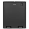Poubelle à pédale 2 x 30L, grey edition - 916