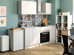 Poubelle à pédale Ariane 5Five blanche 30 L