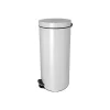 Poubelle à pédale aux ions d'argent Anti Microbes 30 litres - Blanc