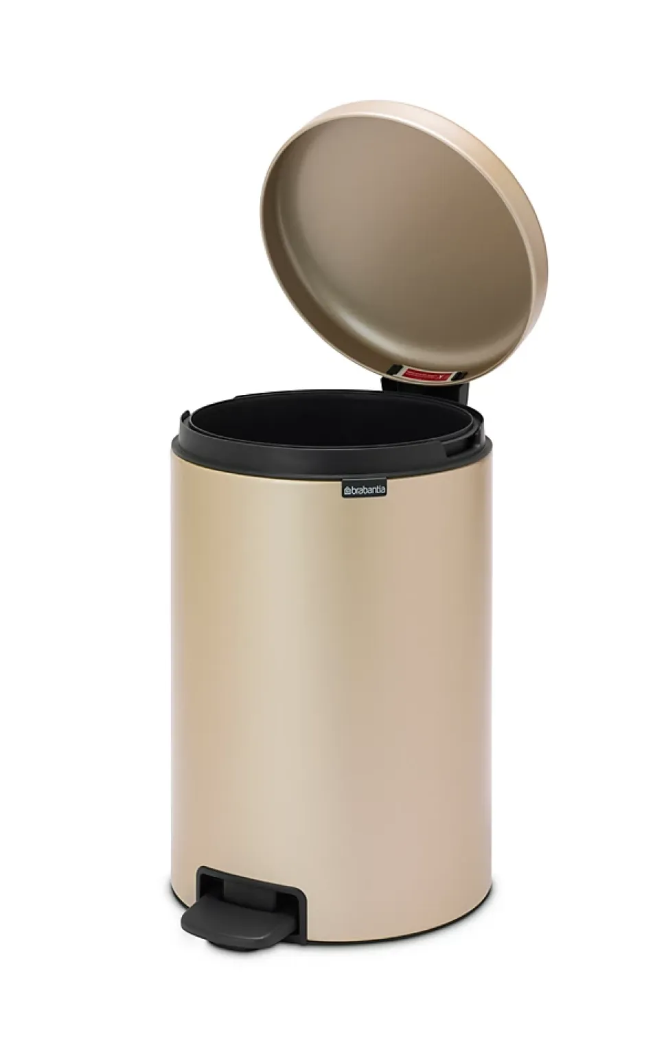 Poubelle à pédale coloris doré Brabantia NewIcon 20 L