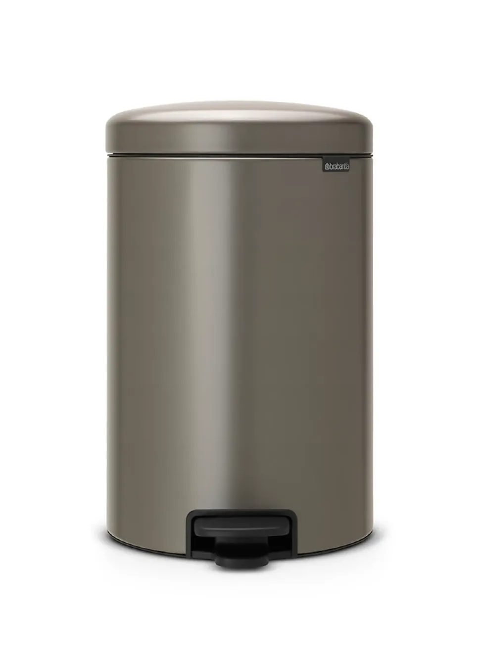 Poubelle à pédale coloris métal Brabantia NewIcon 20 L