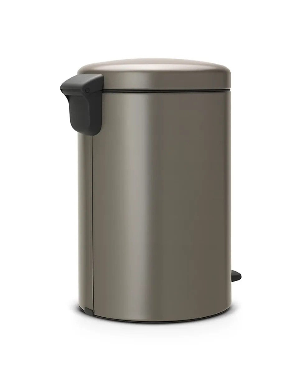 Poubelle à pédale coloris métal Brabantia NewIcon 20 L