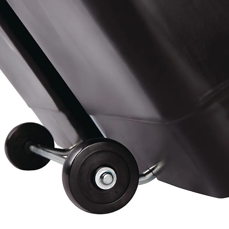 Poubelle à pédale frontale rouge 90 litres - Rubbermaid