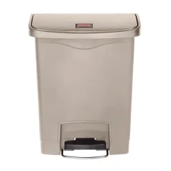 Poubelle à Pédale Frontale Slim Jim Beige 30L - Rubbermaid