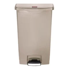 Poubelle à Pédale Frontale Slim Jim Beige 50L - Rubbermaid