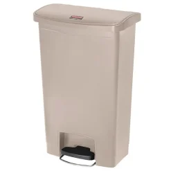 Poubelle à Pédale Frontale Slim Jim Beige 50L - Rubbermaid