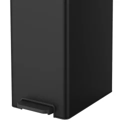 Poubelle à pédale GoodHome Kora noir 14 L