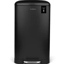 Poubelle à pédale 40L, black edition - 867