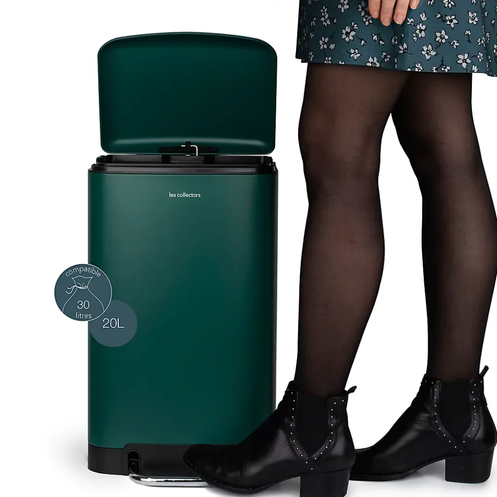 Poubelle à pédale 20L, green duck edition - 501