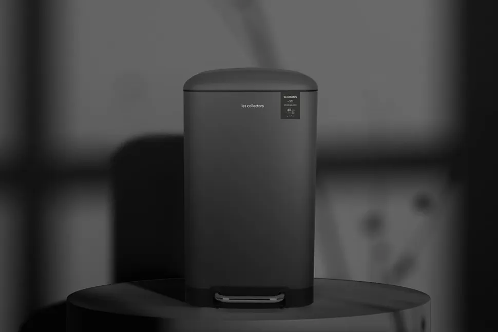 Poubelle à pédale 40L, gris anthracite edition - 831