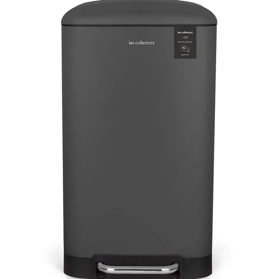 Poubelle à pédale 40L, gris anthracite edition - 831