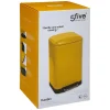 Poubelle à pédale rectangle Ariane 5Five 30L jaune
