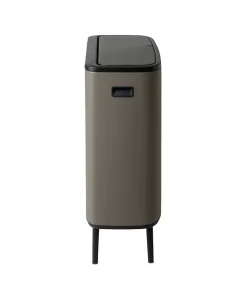 Poubelle à pression Brabantia Bo Touch Bin 2 x 30 L gris