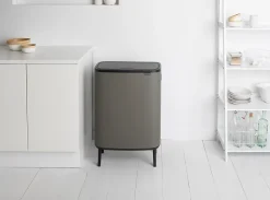 Poubelle à pression Brabantia Bo Touch Bin 2 x 30 L gris