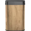 Poubelle automatique inox MAJESTIC bois 58L