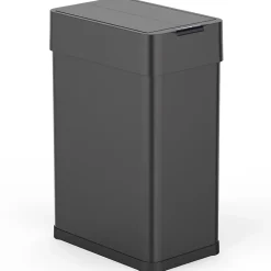 Poubelle automatique inox SILVERLAKE noir 60L