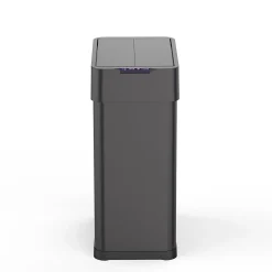 Poubelle automatique inox SILVERLAKE noir 60L