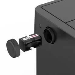 Poubelle automatique inox SILVERLAKE noir 70L