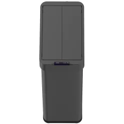 Poubelle automatique inox SILVERLAKE noir 90L