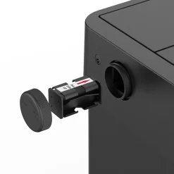 Poubelle automatique inox SILVERLAKE noir 90L