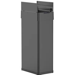 Poubelle automatique inox SILVERLAKE noir 90L
